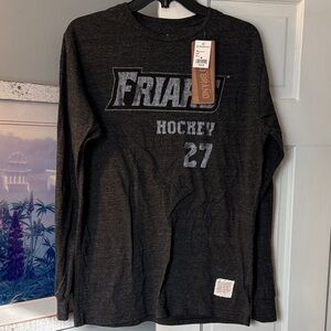 Retro brand medium Providence Fryars gray cotton blend long sleeve. NWT!